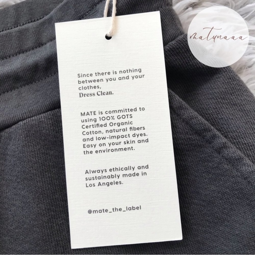 Mate the Label Organic Terry Lounge Short in Charcoal XS - Picture 3 of 3